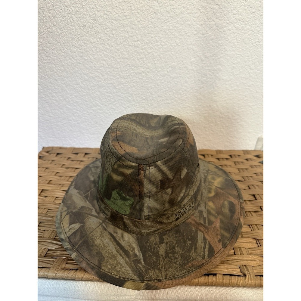 Advantage Timber Camo Boonie Hat Wide Brim Brown Green Outdoor Hunting size L